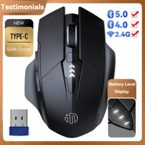 Silent Rechargeable Dual-Mode Wireless Mouse