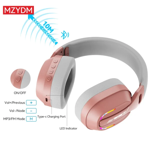 2.4GHz Wireless Gaming Headset with ENC Mic