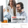USB Wired Office Headset with Noise-Cancelling Mic